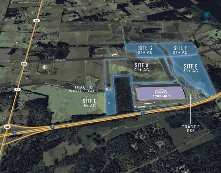 N Military Rd, Winlock, WA à vendre - Plan de site – Image 3 sur 4