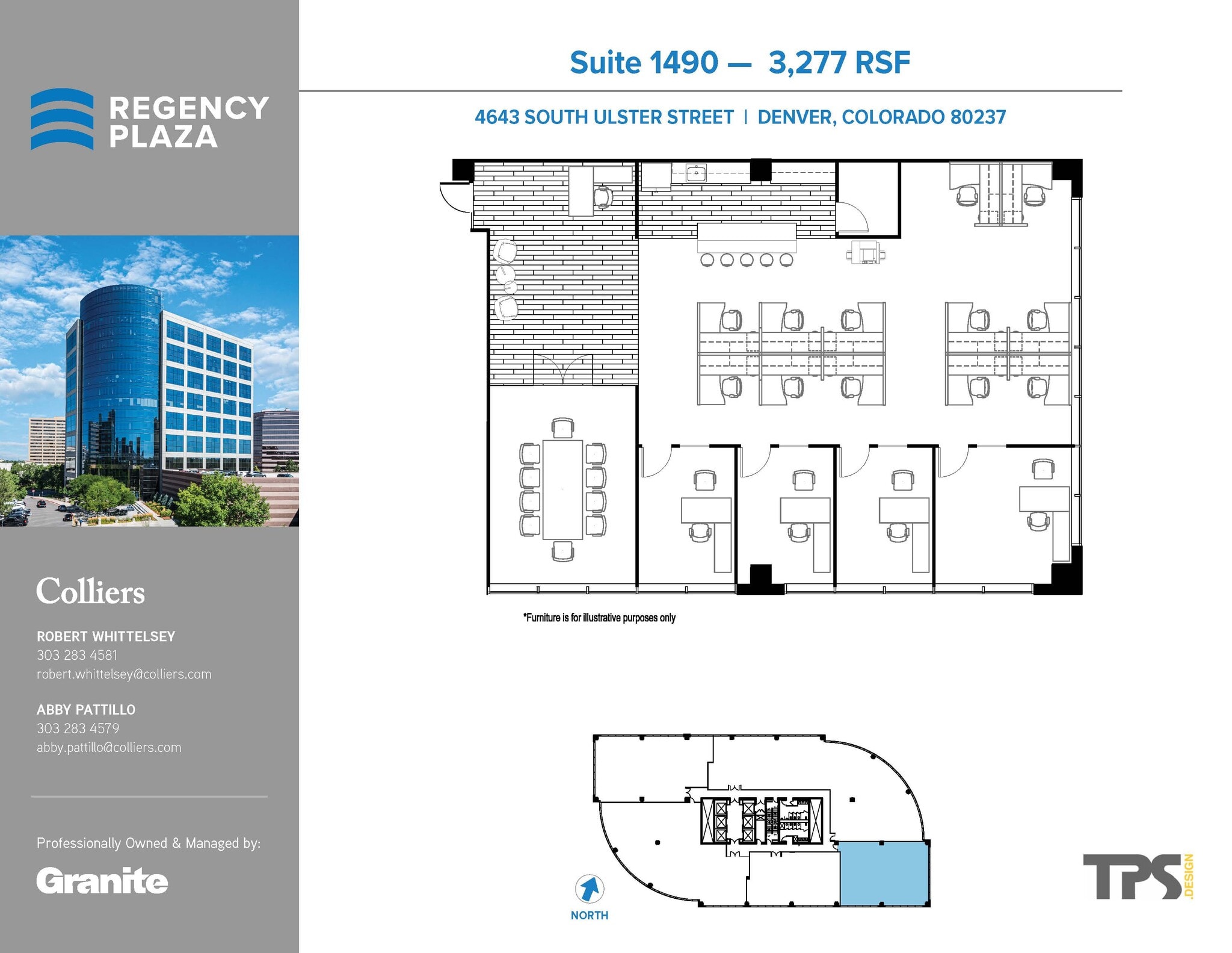 4643 S Ulster St, Denver, CO à louer Plan d’étage– Image 1 sur 2