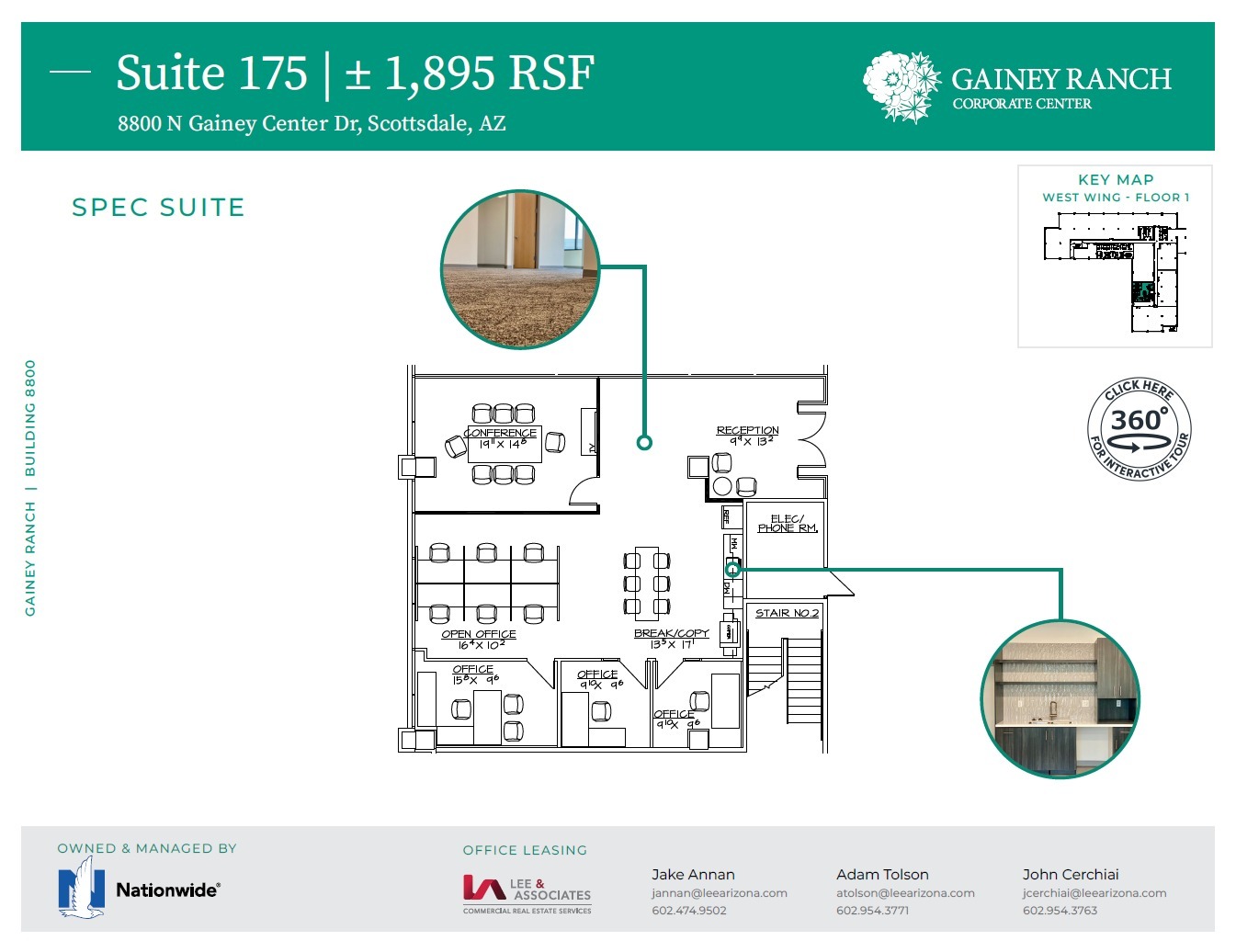 8800 N Gainey Center Dr, Scottsdale, AZ à louer Plan d’étage– Image 1 sur 2