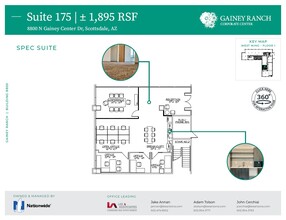 8800 N Gainey Center Dr, Scottsdale, AZ à louer Plan d’étage– Image 1 sur 2