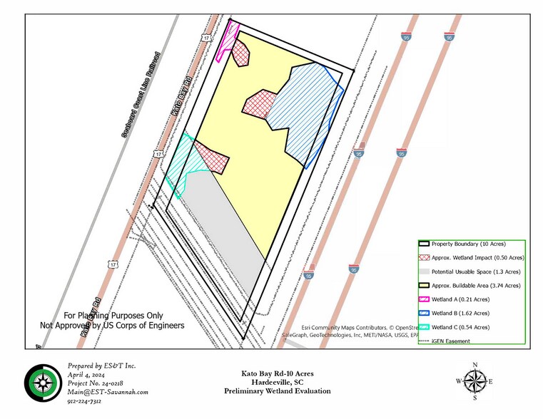 Kato Bay Rd, Hardeeville, SC à vendre - Plan de site – Image 2 sur 4