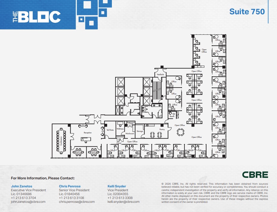 700 S Flower St, Los Angeles, CA à louer Plan d’étage– Image 1 sur 1