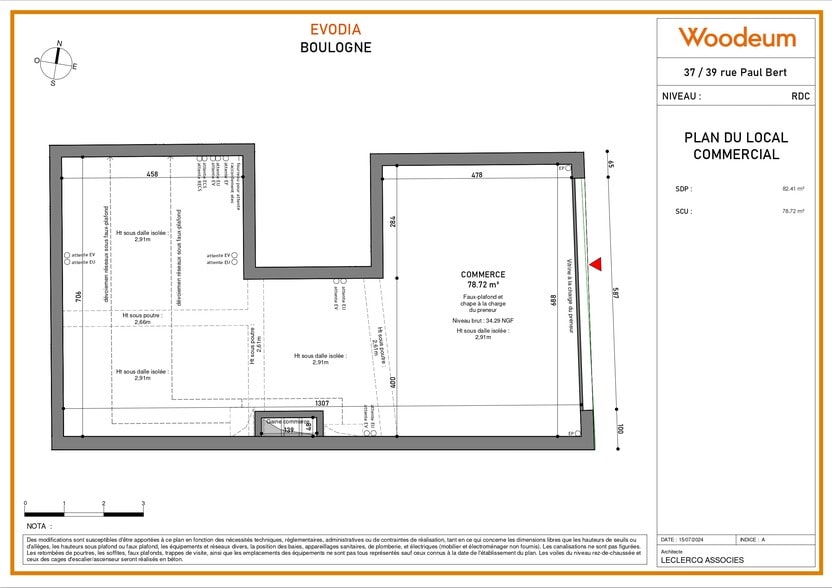 179 Rue D'Aguesseau, Boulogne-Billancourt à louer - Plan de site – Image 2 sur 3