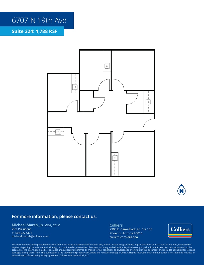 6707 N 19th Ave, Phoenix, AZ à louer Plan d’étage– Image 1 sur 1