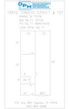 18912 Tomato Rd, Spring, TX à louer Plan d’étage– Image 1 sur 1