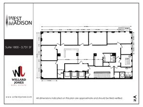 123 W Madison St, Chicago, IL à louer Plan d’étage– Image 1 sur 1
