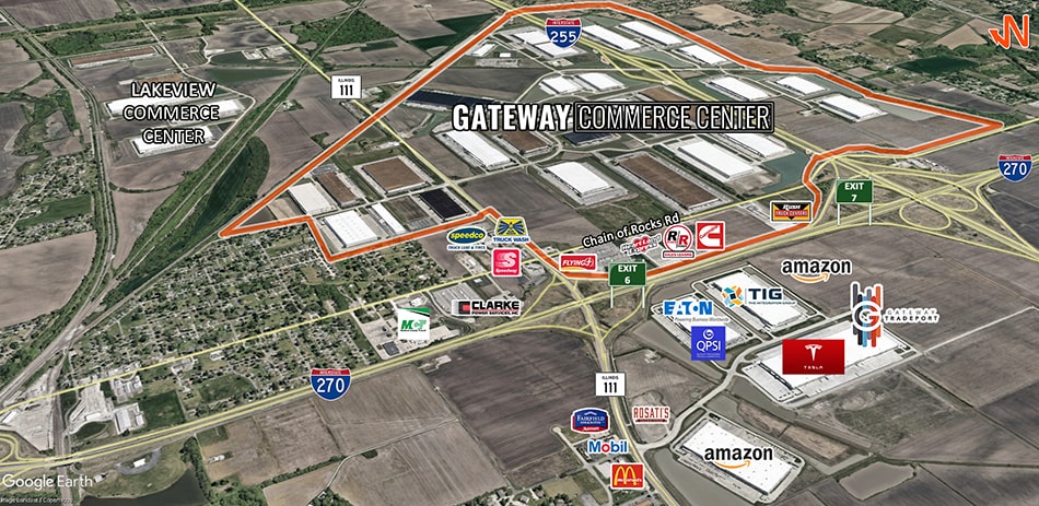 Gateway Commerce Center Dr. E, Edwardsville, IL à vendre - Aérien – Image 3 sur 3