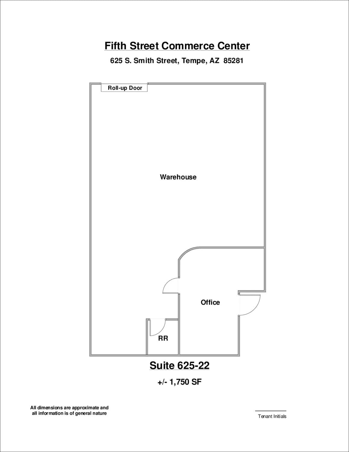 2009 E 5th St, Tempe, AZ à louer Plan d’étage– Image 1 sur 1