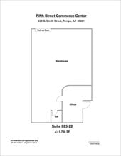 2009 E 5th St, Tempe, AZ à louer Plan d’étage– Image 1 sur 1