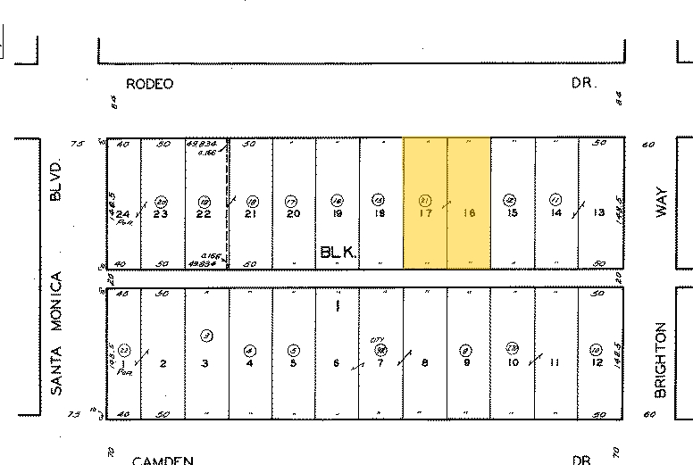 421-443 N Rodeo Dr, Beverly Hills, CA à louer - Plan cadastral – Image 2 sur 29