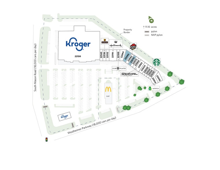 22010-22150 Westheimer Pky, Katy, TX à louer - Plan de site – Image 2 sur 15