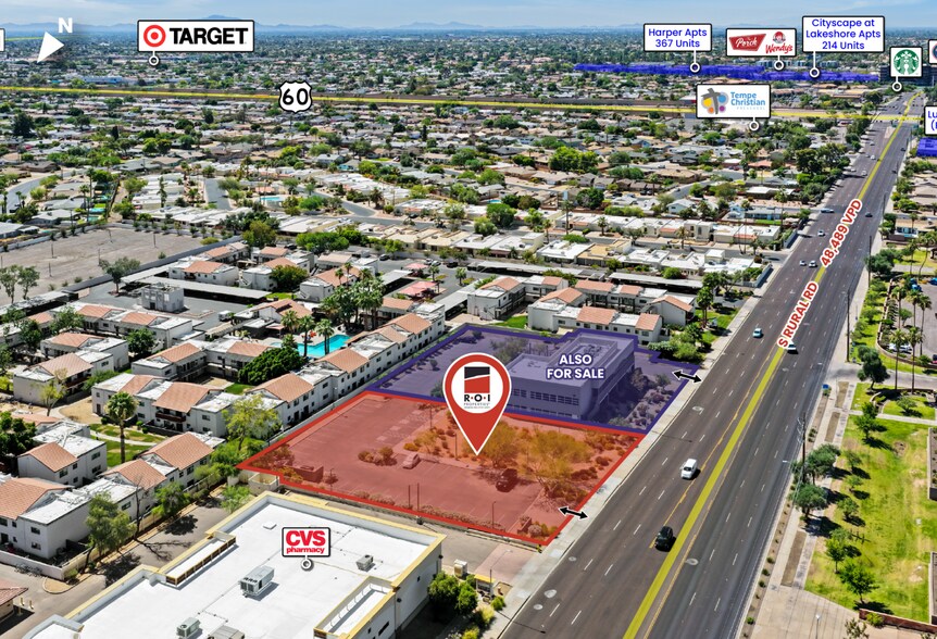 3353 Rural rd, Tempe, AZ à vendre - Photo de l’immeuble – Image 1 sur 3