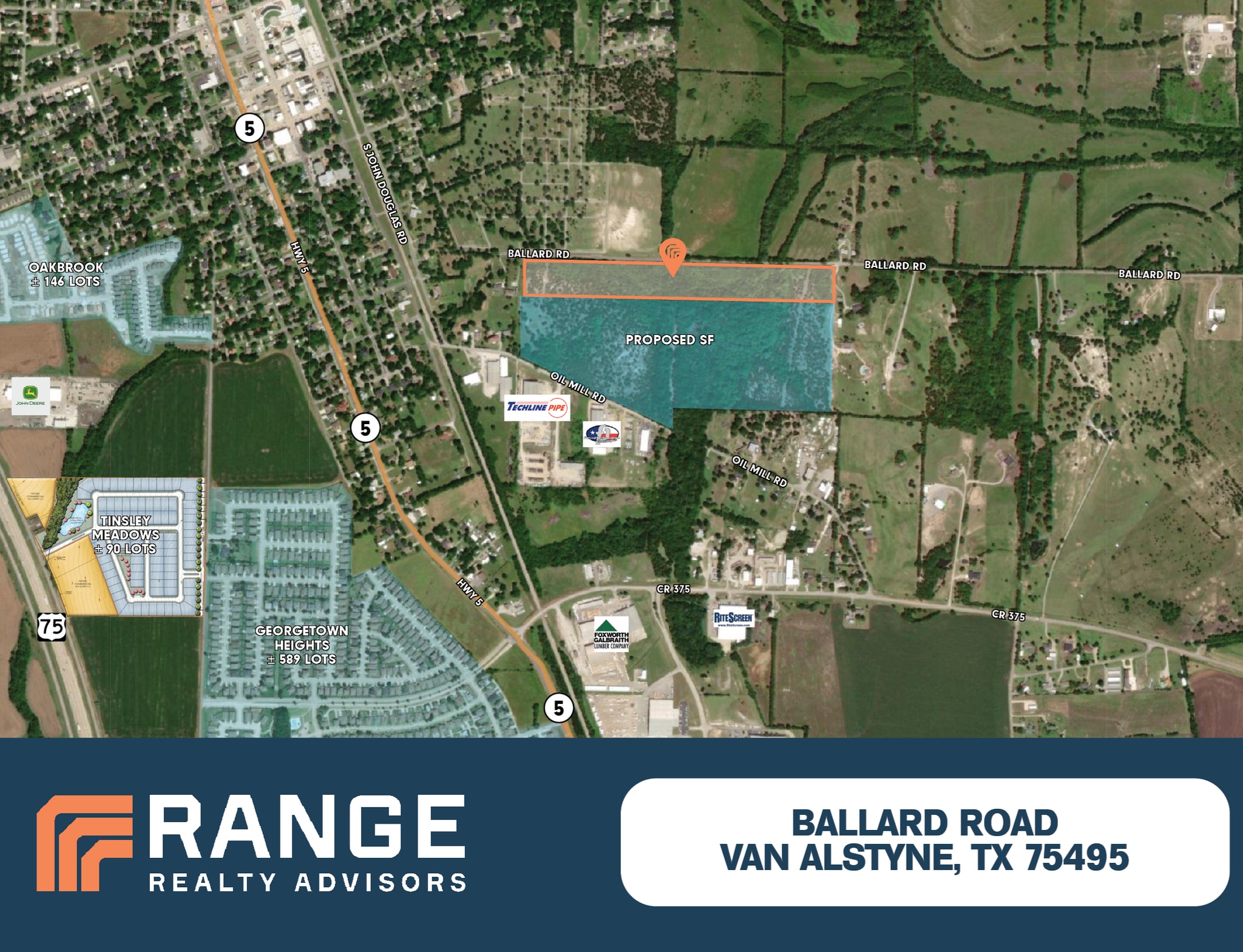 Ballard Road, Van Alstyne, TX à vendre Aérien– Image 1 sur 2