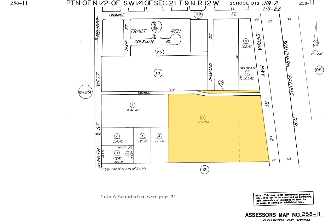 Rosamond Blvd, Rosamond, CA à vendre Plan cadastral– Image 1 sur 2