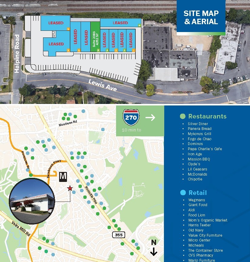 5951-5953 Halpine Rd, Rockville, MD à louer Plan d’étage– Image 1 sur 1