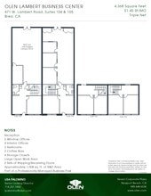 471 W Lambert Rd, Brea, CA à louer Plan d’étage– Image 1 sur 1