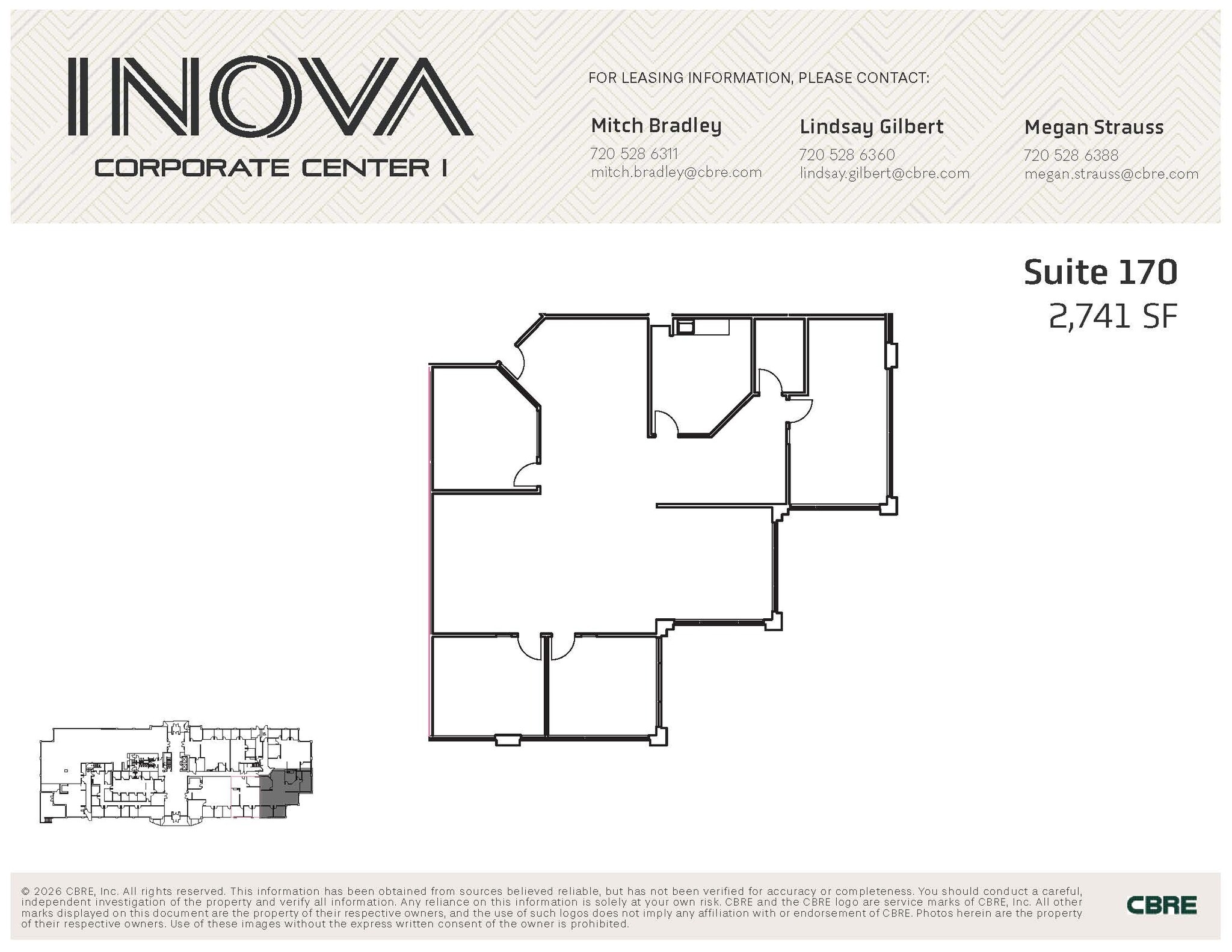 10700 E Geddes Ave, Englewood, CO à louer Plan d’étage– Image 1 sur 1