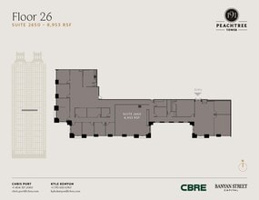 191 peachtree St NE, Atlanta, GA à louer Plan d’étage– Image 1 sur 1