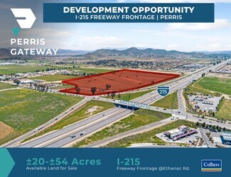 Plus de détails pour Ethanac Rd & I-215 Fwy, Perris, CA - Terrain à vendre