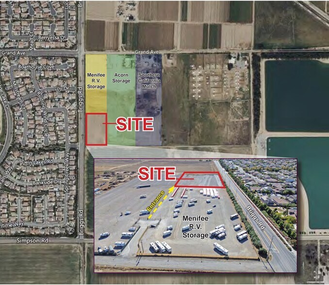 0 Briggs Rd, Winchester, CA à louer - Plan de site – Image 2 sur 2