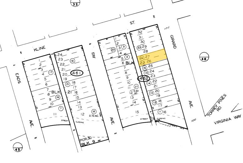 7650 Girard Ave, La Jolla, CA à louer - Plan cadastral – Image 2 sur 12