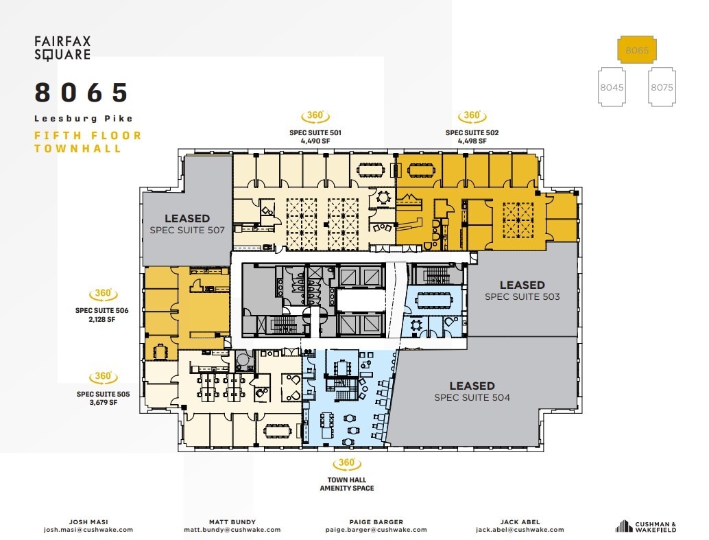 8065 Leesburg Pike, Vienna, VA à louer Plan d’étage– Image 1 sur 1