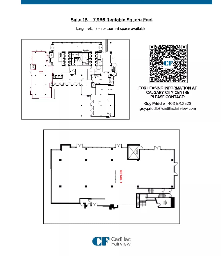 215 2nd St SW, Calgary, AB à louer Plan d’étage– Image 1 sur 1
