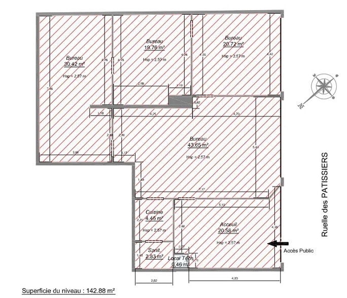 Local commercial dans Villiers-le-Bel à louer - Plan d’étage – Image 2 sur 3