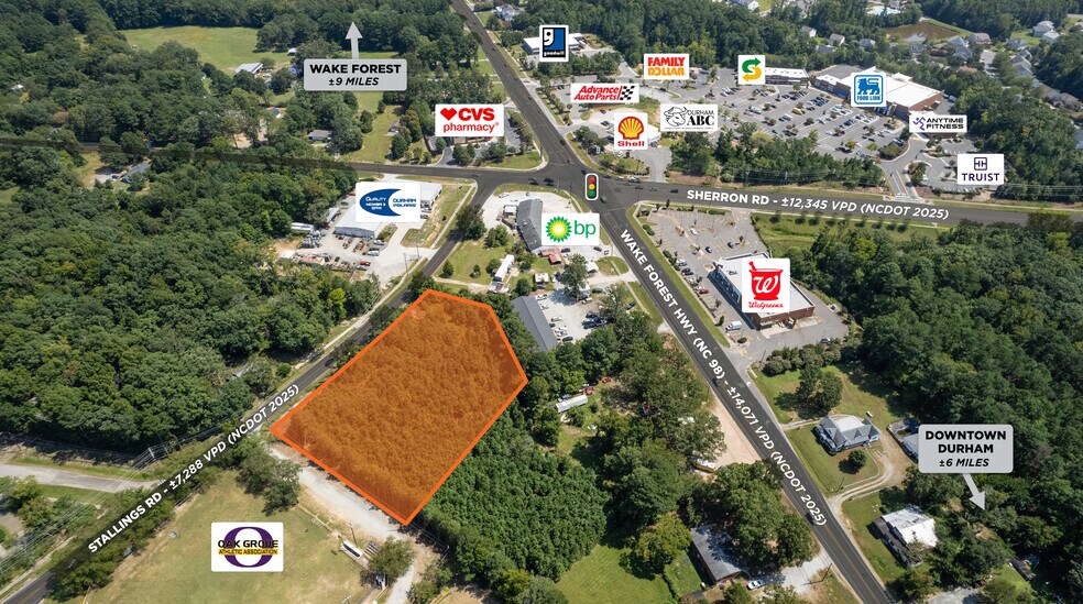 125 Stallings Rd, Durham, NC à vendre - Aérien – Image 2 sur 7