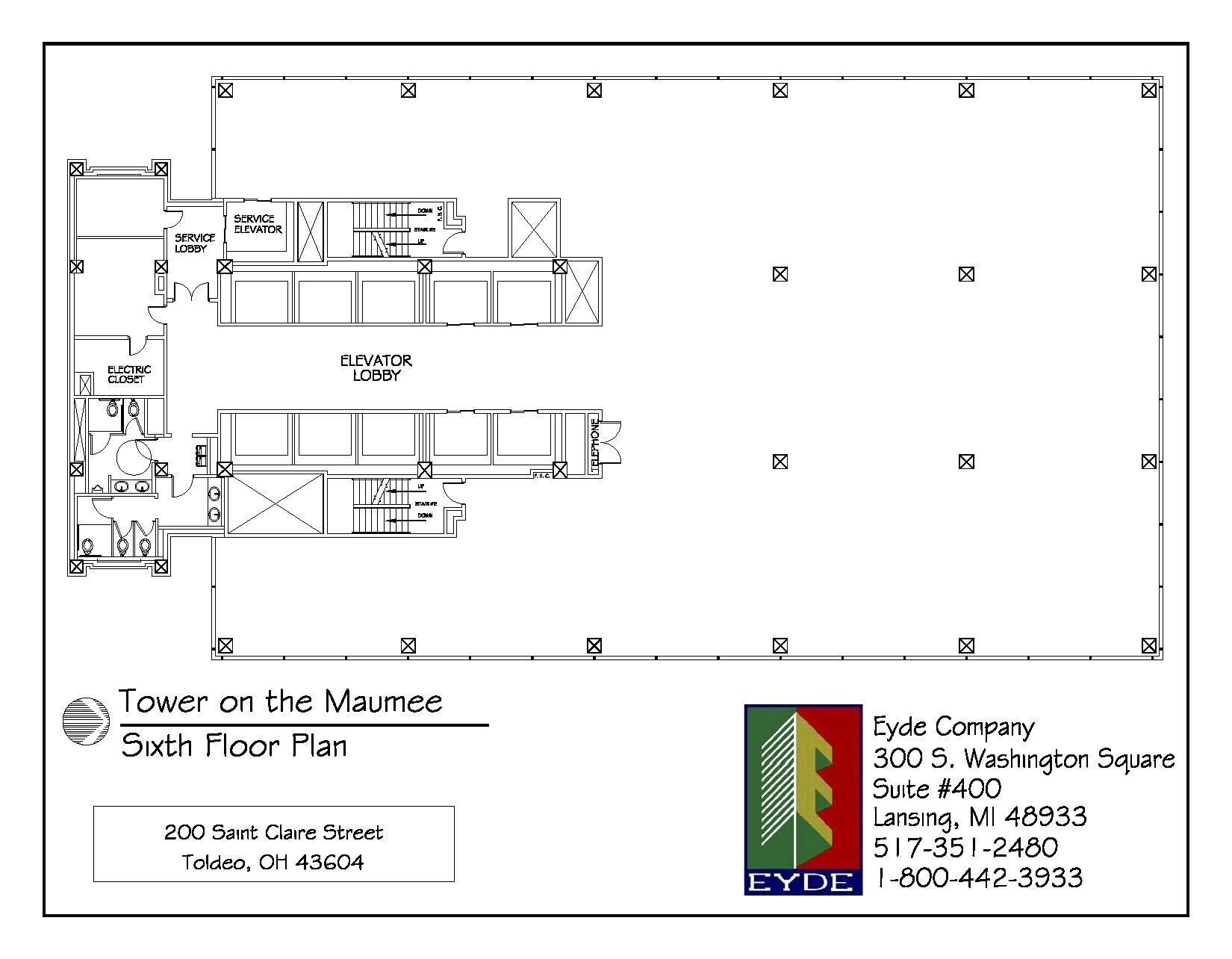 200 N Saint Clair St, Toledo, OH à louer Plan d’étage– Image 1 sur 1