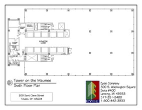 200 N Saint Clair St, Toledo, OH à louer Plan d’étage– Image 1 sur 1