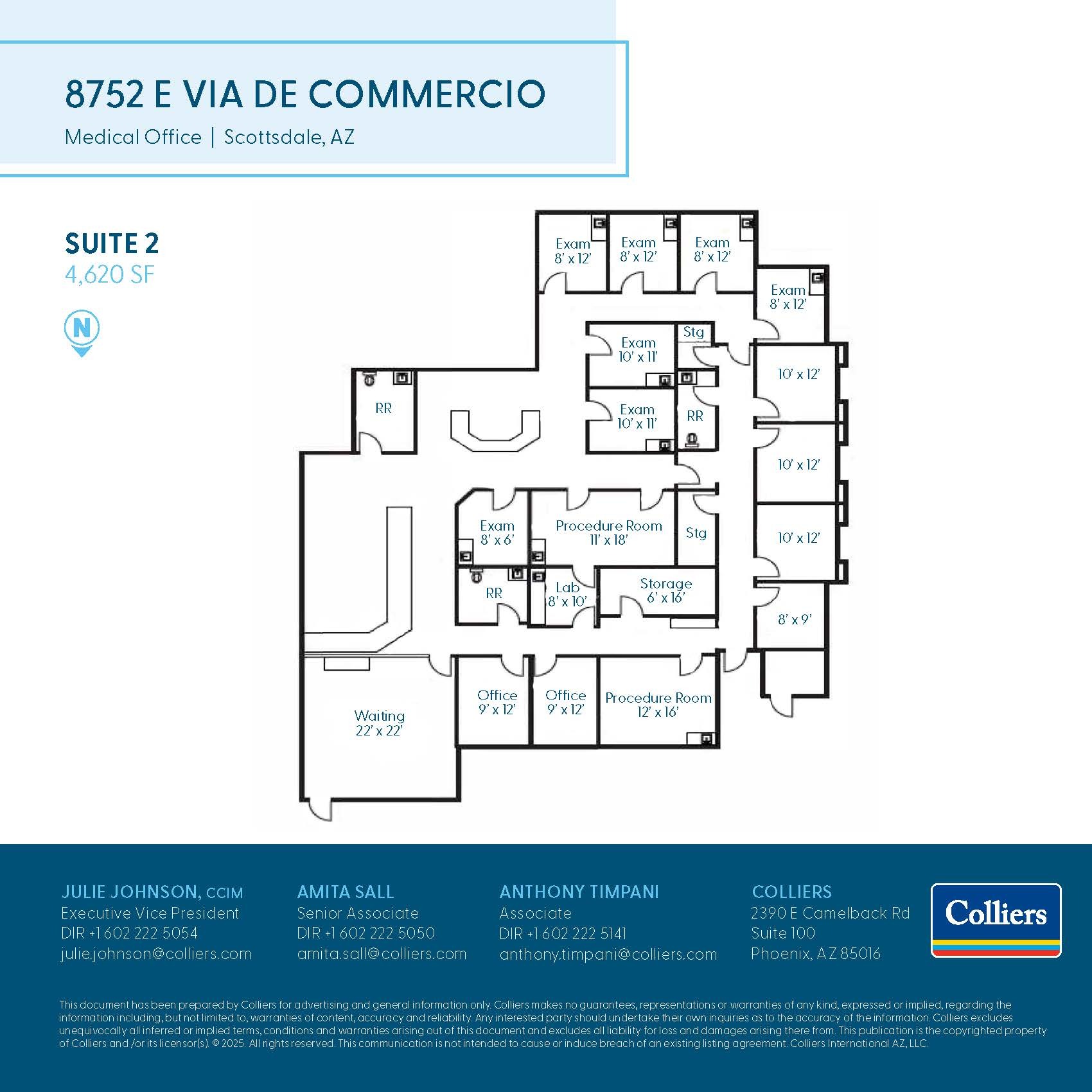 8752 E Via de Commercio, Scottsdale, AZ à louer Plan d’étage– Image 1 sur 1