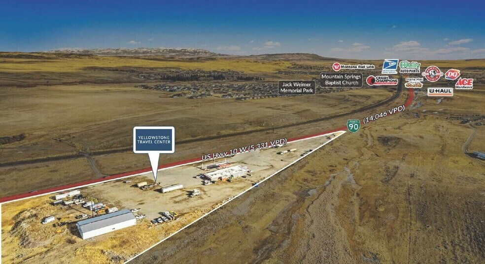 1224-1228 US Highway 10, Livingston, MT à louer - Aérien – Image 3 sur 3