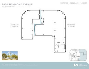 9800 Richmond Ave, Houston, TX à louer Plan d’étage– Image 2 sur 2