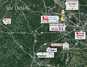 960 Christian Chapel Church, New Hill, NC - VUE AÉRIENNE  vue de carte - Image1