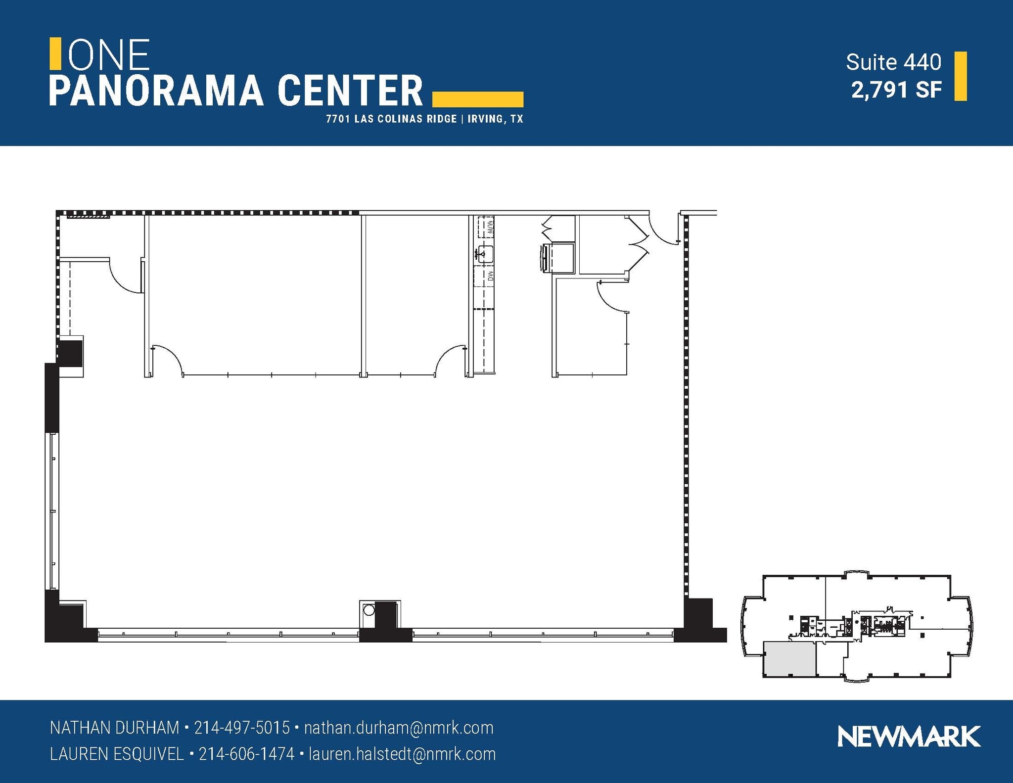 7701 Las Colinas Rdg, Irving, TX à louer Plan d’étage– Image 1 sur 1