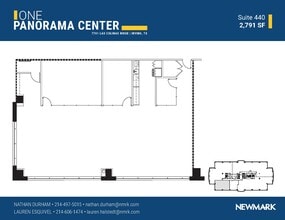7701 Las Colinas Rdg, Irving, TX à louer Plan d’étage– Image 1 sur 1
