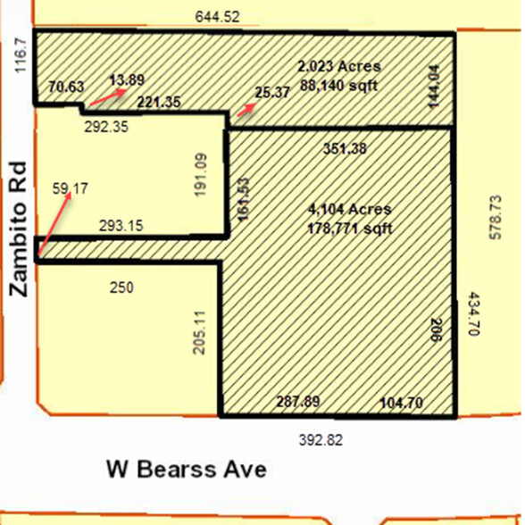 3601 Bearss ave, Tampa, FL à vendre - Plan cadastral – Image 2 sur 4