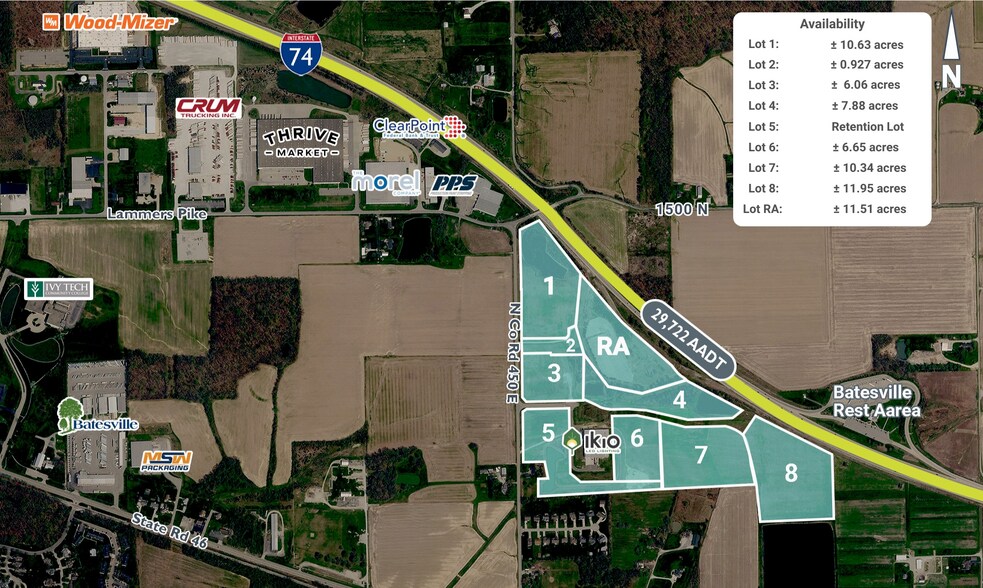 Merkel Road, Batesville, IN à vendre - Photo principale – Image 1 sur 1