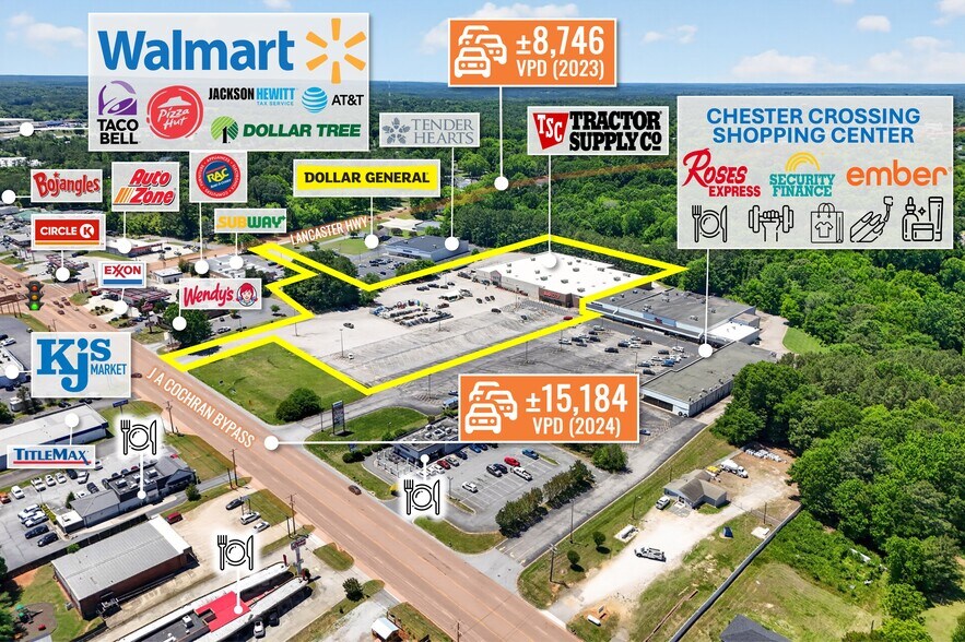 1839 J a Cochran Byp, Chester, SC à vendre - Photo de l’immeuble – Image 3 sur 12