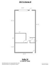 1817 S Horne, Mesa, AZ à louer Plan d’étage– Image 2 sur 2