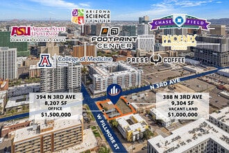 394 N 3rd Ave, Phoenix, AZ - Vue aérienne  vue de carte - Image1