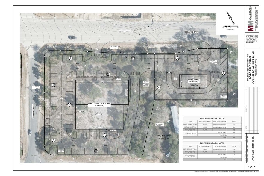 00 E Borgfeld & Shawnee Pass St, San Antonio, TX à louer - Plan de site – Image 2 sur 3