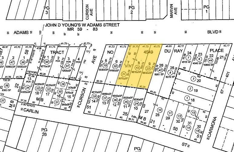5600 W Adams Blvd, Los Angeles, CA à louer - Plan cadastral – Image 2 sur 9