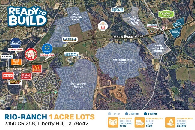 Plus de détails pour 3150 County Road 258, Liberty Hill, TX - Terrain à vendre