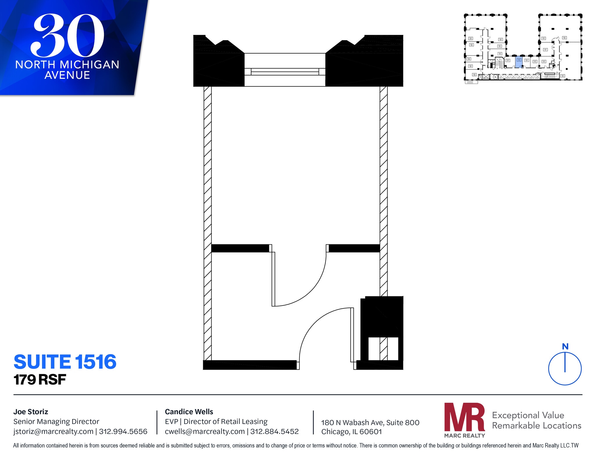 30 N Michigan Ave, Chicago, IL à louer Plan d’étage– Image 1 sur 1