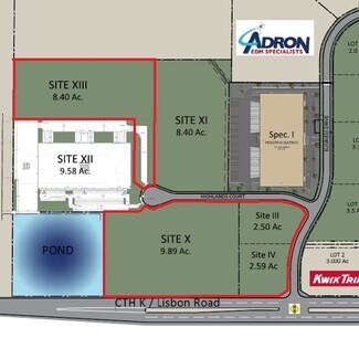 Plus de détails pour W250 N5467 Hwy 164, Sussex, WI - Terrain à vendre