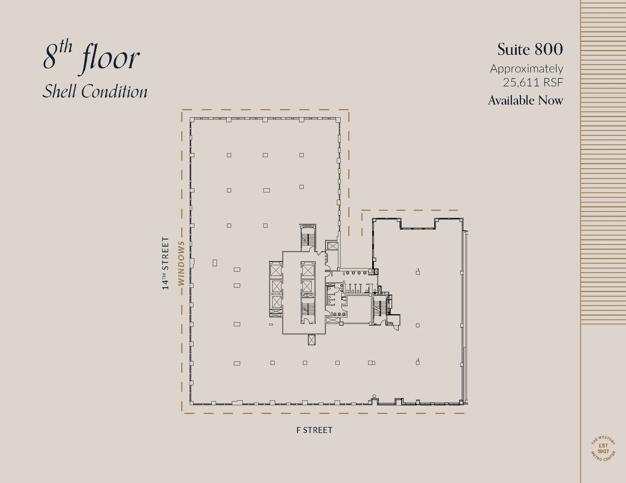 607 14th St NW, Washington, DC à louer Plan d’étage– Image 1 sur 2