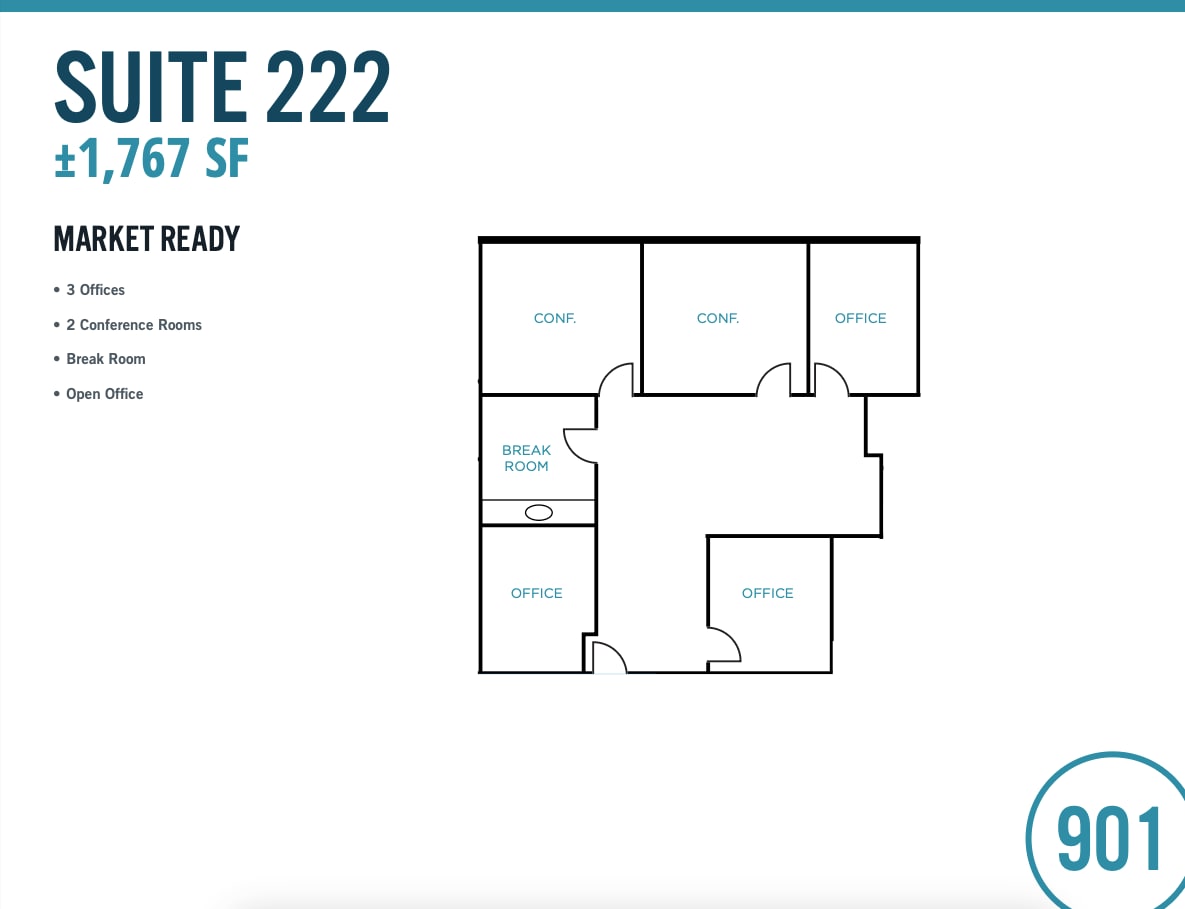 901 Campisi Way, Campbell, CA à louer Plan d’étage– Image 1 sur 1
