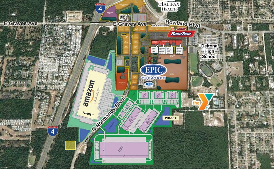 N Normandy Bvd & E Graves Ave, Deltona, FL à vendre - Aérien – Image 2 sur 2